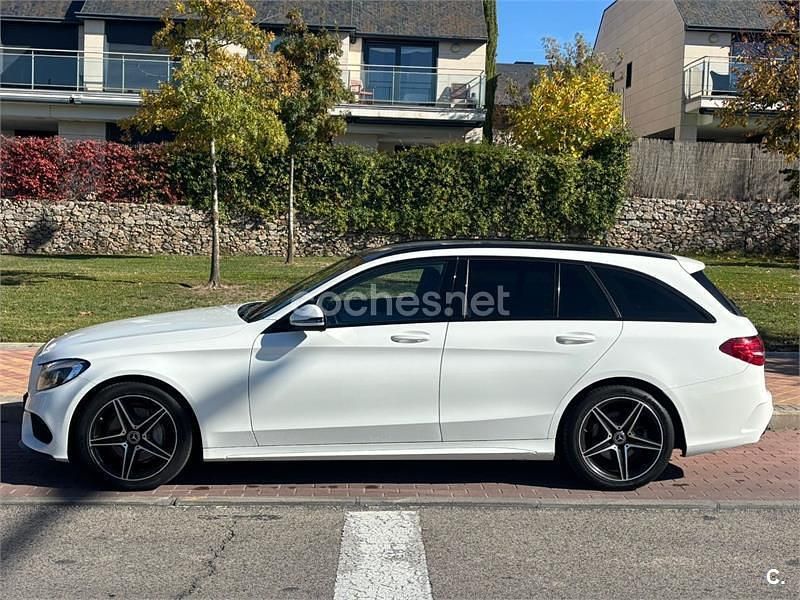 Blanco Usado 2018 Mercedes C220 Familiar | 21.500 € (Precio justo) - Imagen 1/4