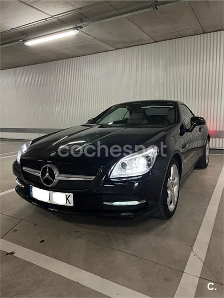Usado Mercedes SLK200 184 CV (135 kW) 2013 Negro Descapotable