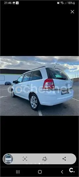Usado Opel Zafira Family 110 CV (80 kW) 2013 Blanco Monovolumen
