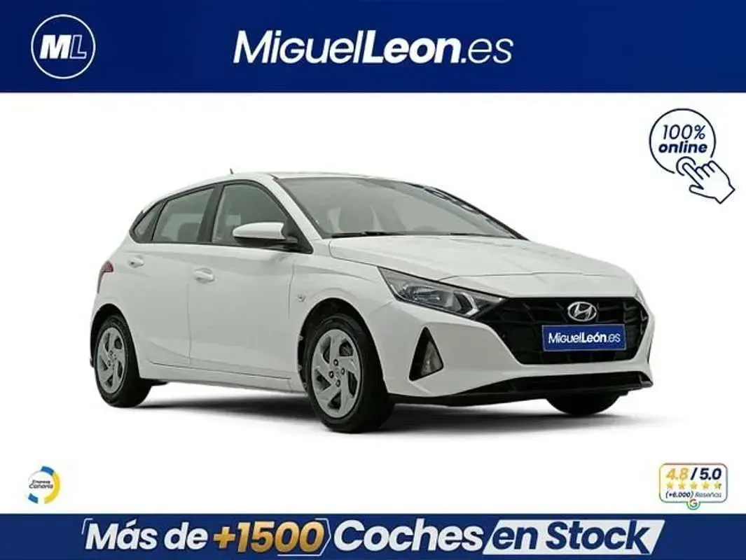 Usado Hyundai i20 84 CV (61 kW) 2021 Blanco Utilitario