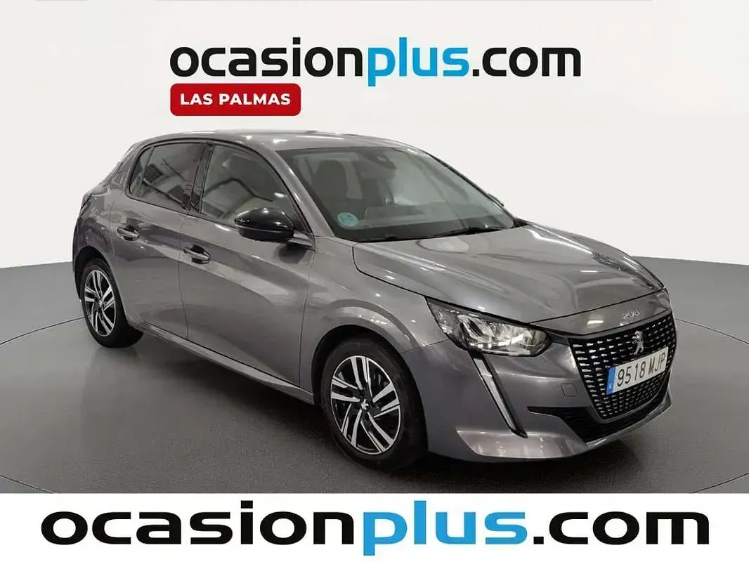 Usado Peugeot 208 Allure 102 CV (75 kW) 2023 Gris Utilitario