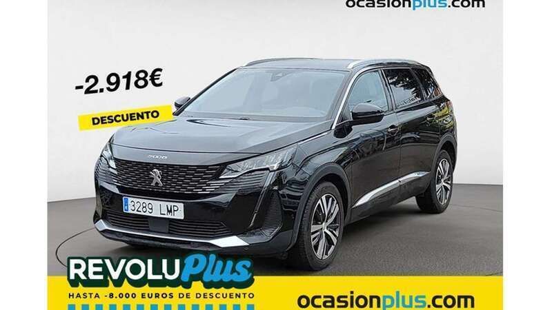 Negro Usado 2021 Peugeot 5008 Allure Monovolumen | 17.182 € (Precio justo) - Imagen 1/4