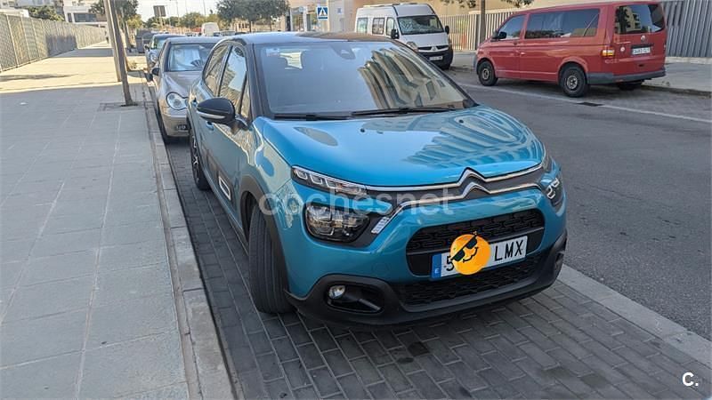 Usado Citroën C3 Feel 83 CV (61 kW) 2021 Azul Utilitario