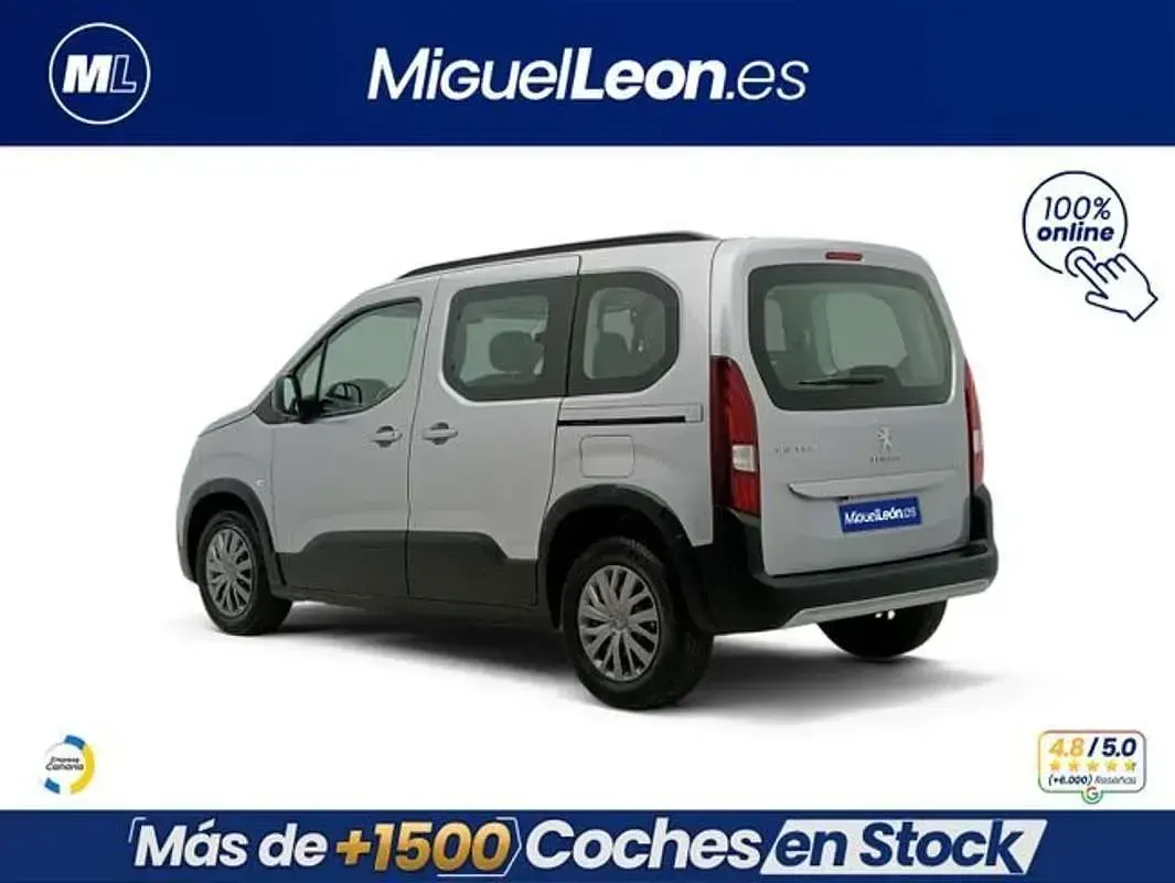 Usado Peugeot Rifter Allure 110 CV (80 kW) 2023 Gris Monovolumen