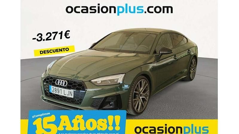 Verde Usado 2020 Audi A5 Sportback S-Line Berlina | 32.719 € (Un poco caro) - Imagen 1/4