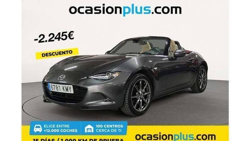 Gris Usado 2018 Mazda MX5 Descapotable | 22.455 € (Buen precio) - Imagen 1/4