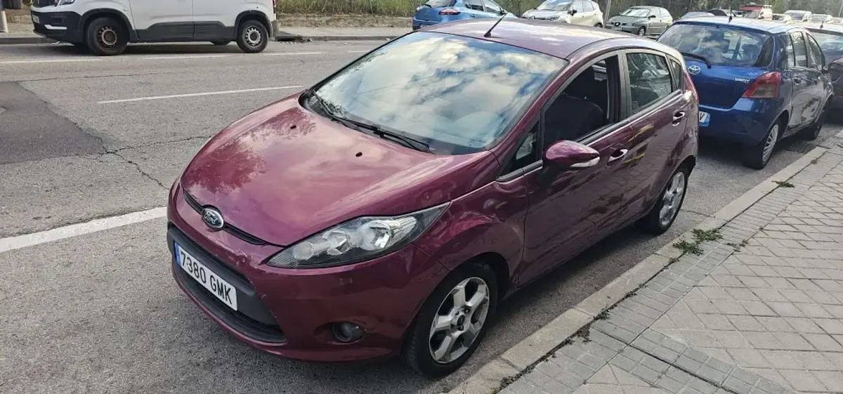 Usado Ford Fiesta Trend 97 CV (71 kW) 2009 Burdeos Utilitario