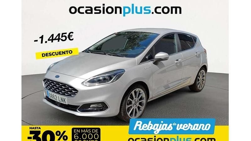 Plateado Usado 2021 Ford Fiesta Vignale Utilitario | 14.455 € (Precio justo) - Imagen 1/4