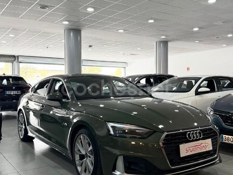Verde Usado 2021 Audi A5 Sportback Advanced Plus Berlina | 33.490 € (Un poco caro) - Imagen 1/4