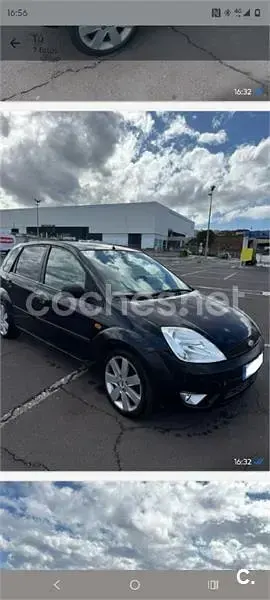 Usado Ford Fiesta Trend 100 CV (73 kW) 2004 Negro Utilitario