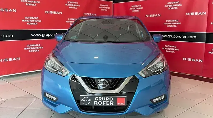Usado Nissan Micra Tekna 117 CV (86 kW) 2020 Power blue (metalizado) Utilitario