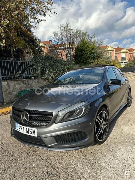 Gris / plata Usado 2014 Mercedes A200 AMG line Berlina | 16.500 € (Un poco caro) - Imagen 1/4