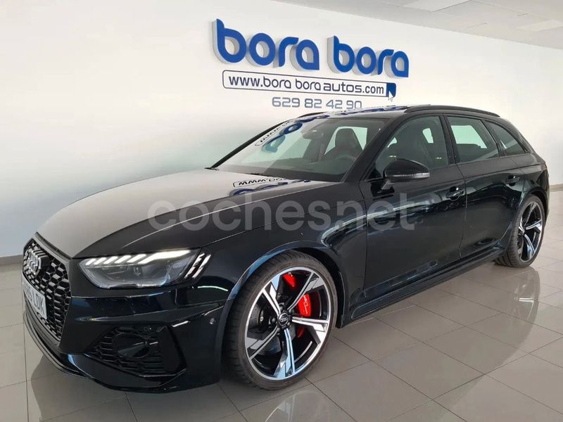 Usado Audi RS4 S-Line 450 CV (330 kW) 2020 Negro Familiar