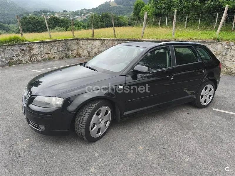 Usado Audi A3 Ambiente 140 CV (102 kW) 2007 Negro Utilitario