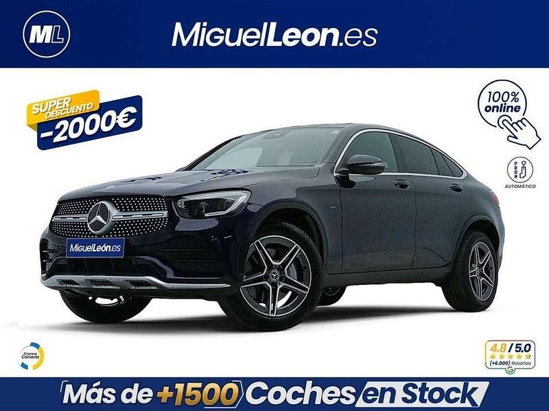 Usado Mercedes GLC300e 320 CV (235 kW) 2021 Azul Coupe