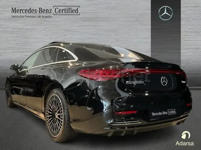 Usado Mercedes EQS580 400 kW (544 CV) 2021 Negro Utilitario