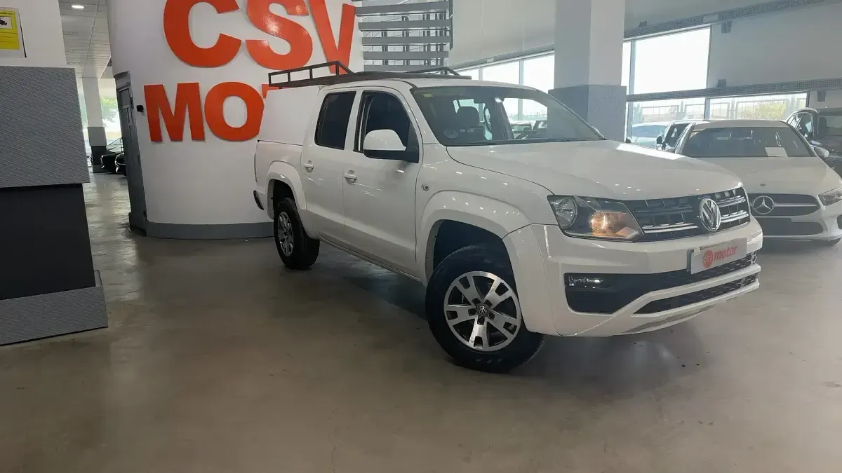 Usado VW Amarok Trendline 204 CV (150 kW) 2019 Blanco Pickup/Camioneta