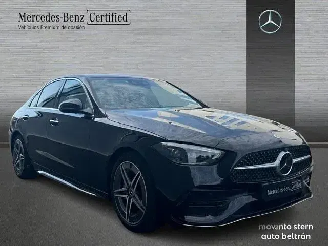 Usado Mercedes C200 AMG line 204 CV (150 kW) 2022 Negro Berlina
