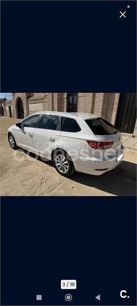 Brugt Seat Leon ST Reference 115 HK (84 kW) 2017 Hvid Stationcar