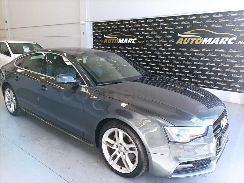 Usado Audi A5 Sportback S-Line 177 CV (130 kW) 2014 Gris / plata Utilitario