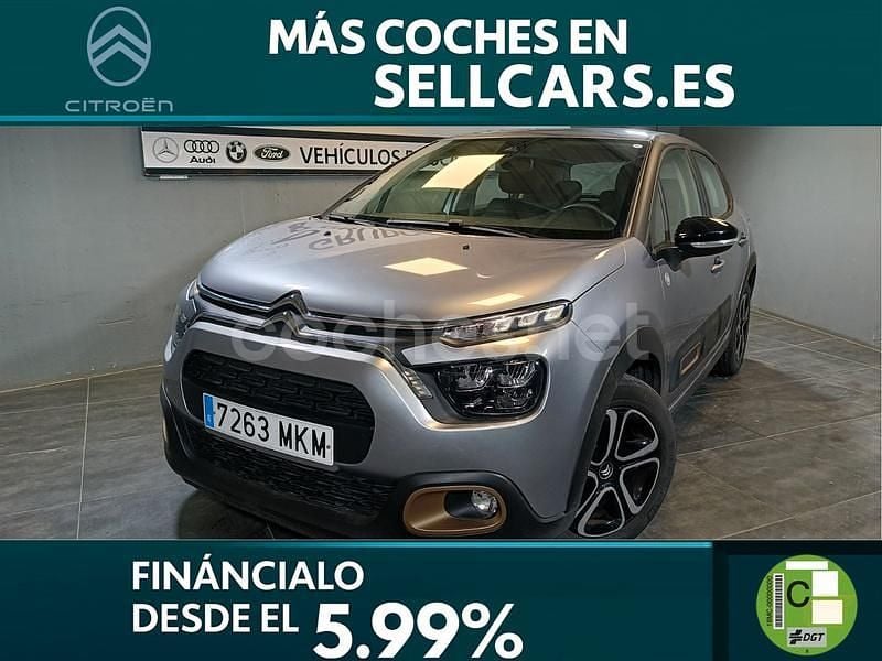 Gris / plata Usado 2023 Citroën C3 PureTech Utilitario | 12.190 € (Precio justo) - Imagen 1/4