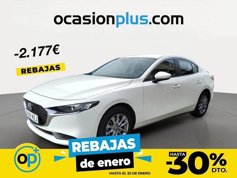 Blanco Usado 2025 Mazda 3 Prime-Line Berlina | 23.290 € (Precio justo) - Imagen 1/4