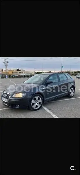 Usado Audi A3 Ambiente 140 CV (102 kW) 2008 Negro Utilitario