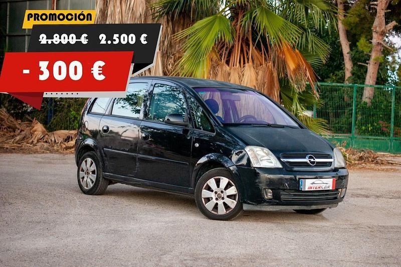 Negro Usado 2005 Opel Meriva Cosmo Monovolumen | 2500 € - Imagen 1/4