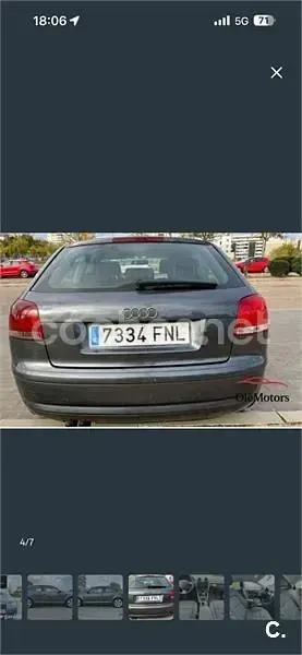 Usado Audi A3 Ambiente 105 CV (77 kW) 2007 Gris / plata Utilitario