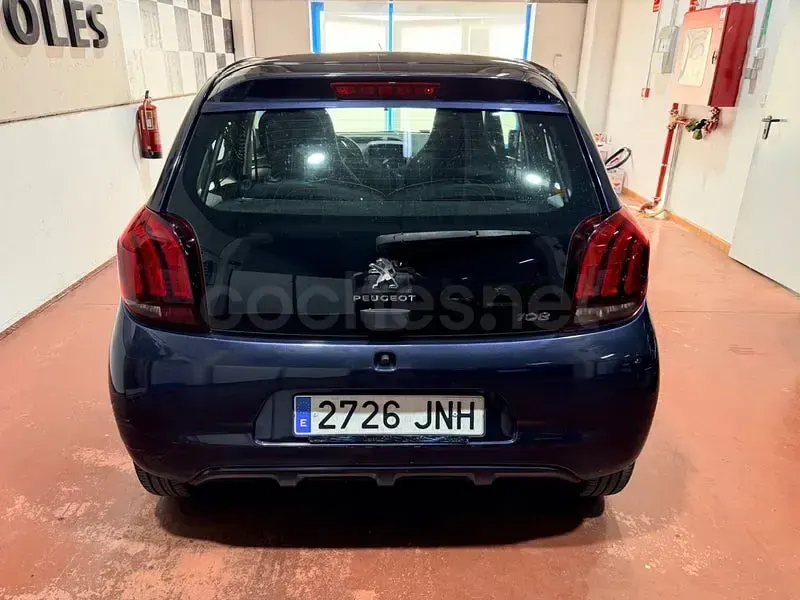 Usado Peugeot 108 Allure 82 CV (60 kW) 2016 Azul Berlina