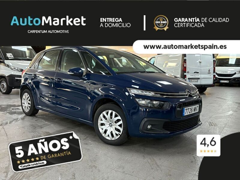 Azul Usado 2018 Citroën C4 PureTech | 9990 € (Precio justo) - Imagen 1/4