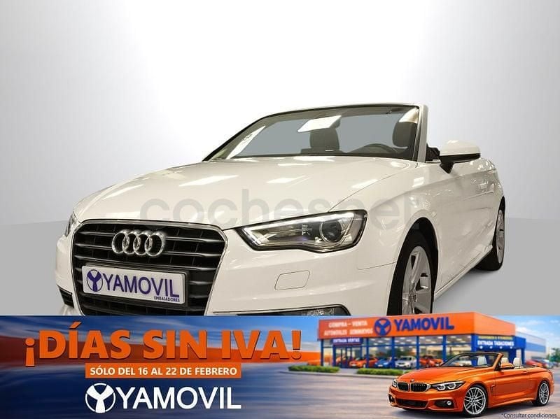 Usado Audi A3 Cabriolet Ambition 110 CV (80 kW) 2015 Blanco Descapotable