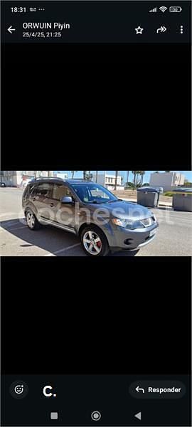 Usado Mitsubishi Outlander Intense+ 140 CV (102 kW) 2008 Gris / plata SUV