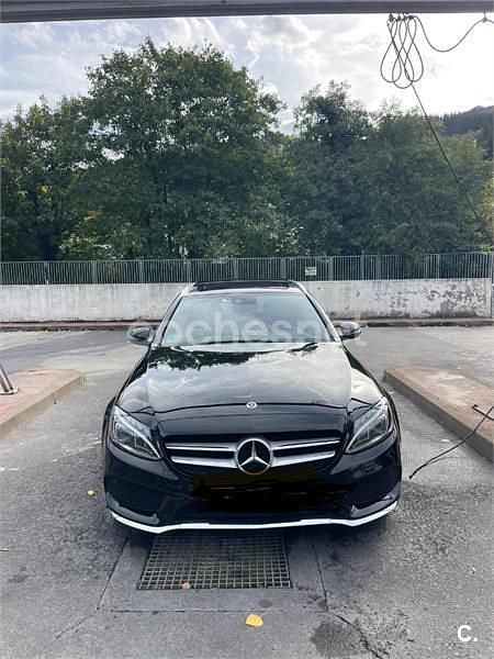 Negro Usado 2017 Mercedes C250 AMG line Familiar | 25.000 € (Precio justo) - Imagen 1/4