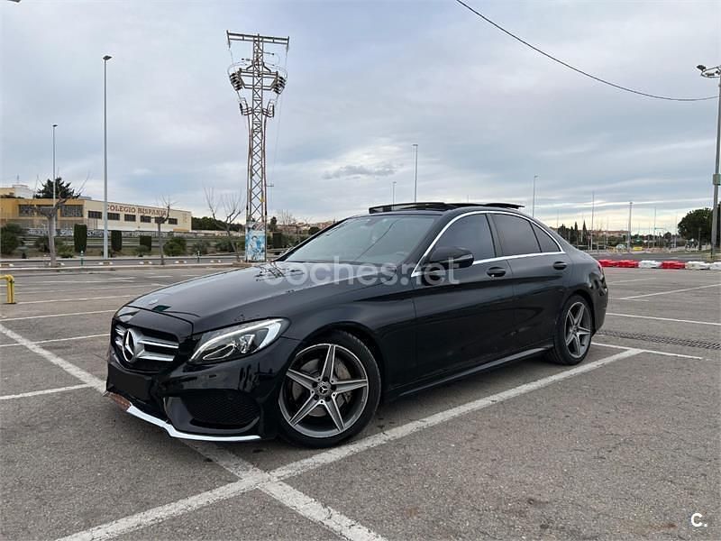 Usado Mercedes C200 136 CV (100 kW) 2018 Negro Berlina