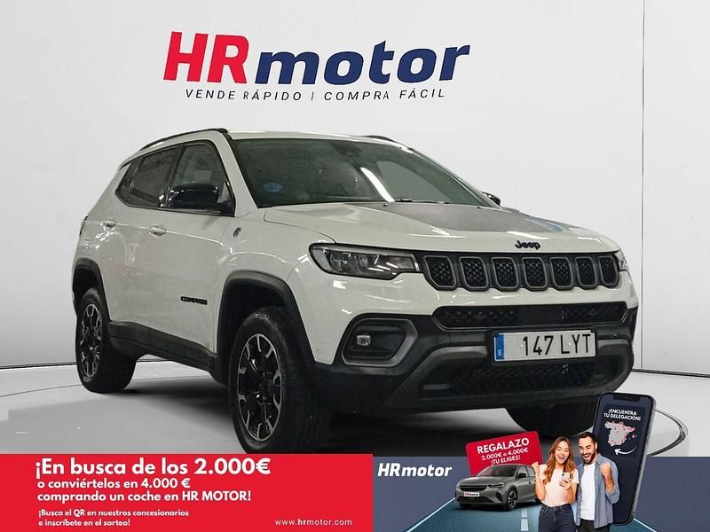 Blanco Usado 2022 Jeep Compass Trailhawk SUV | 20.190 € (Precio justo) - Imagen 1/4