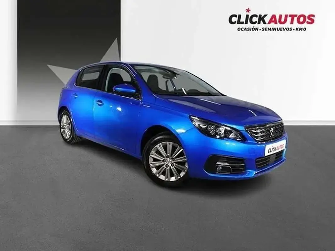 Usado Peugeot 308 Allure 131 CV (96 kW) 2021 Azul Berlina