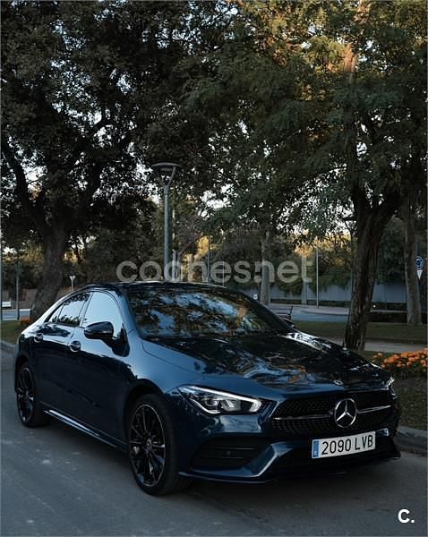 Azul Usado 2021 Mercedes CLA250e Berlina | 32.000 € (Un poco caro) - Imagen 1/4