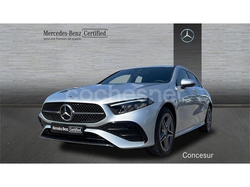 Plata iridio Usado 2024 Mercedes A250 AMG line Berlina | 36.900 € (Precio justo) - Imagen 1/4