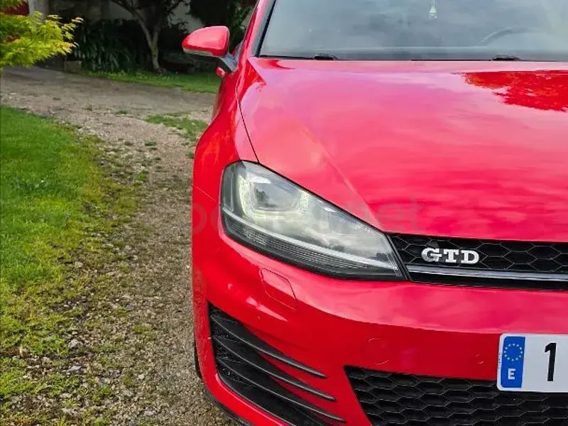 Usado VW Golf VII GTD 184 CV (135 kW) 2013 Rojo Berlina