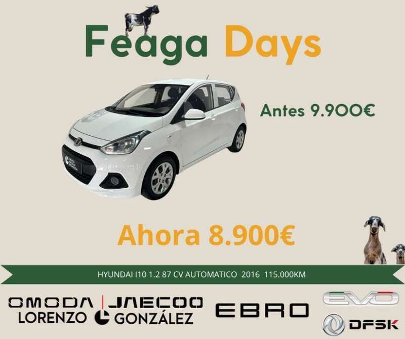 Blanco Usado 2016 Hyundai i10 Utilitario | 8900 € (Precio justo) - Imagen 1/4