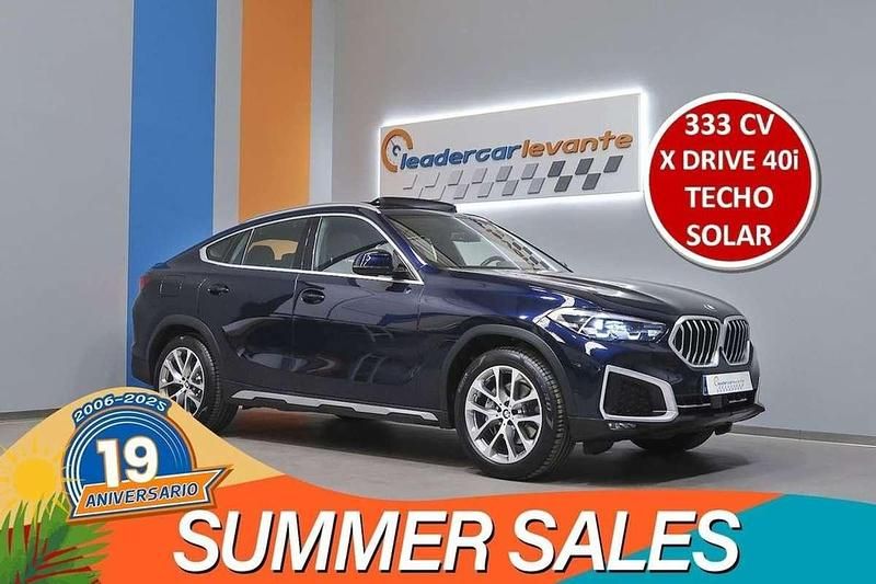 Azul Usado 2021 BMW X6 SUV | 57.900 € - Imagen 1/4