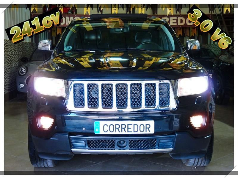 Negro Usado 2013 Jeep Grand Cherokee Overland SUV | 16.500 € (Precio justo) - Imagen 1/4