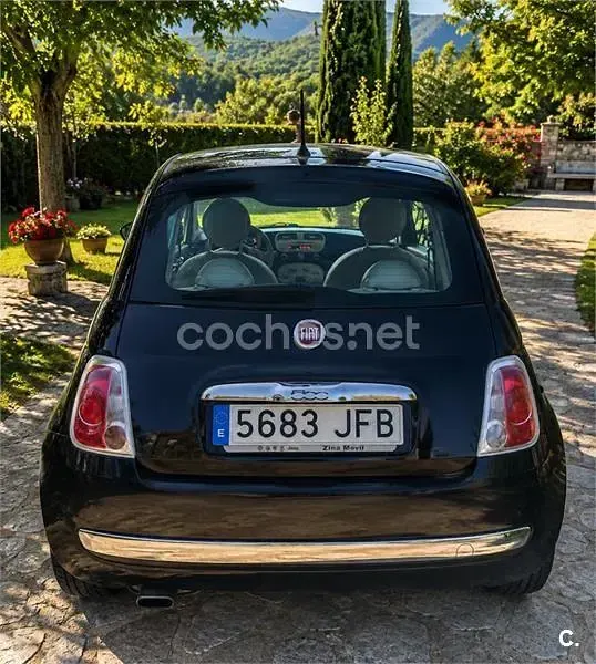 Usado Fiat 500 Lounge 69 CV (50 kW) 2015 Negro Berlina