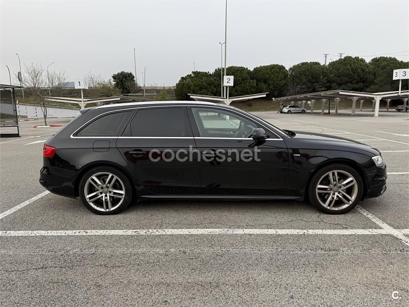 Usado Audi A4 S-Line 143 CV (105 kW) 2012 Negro Familiar