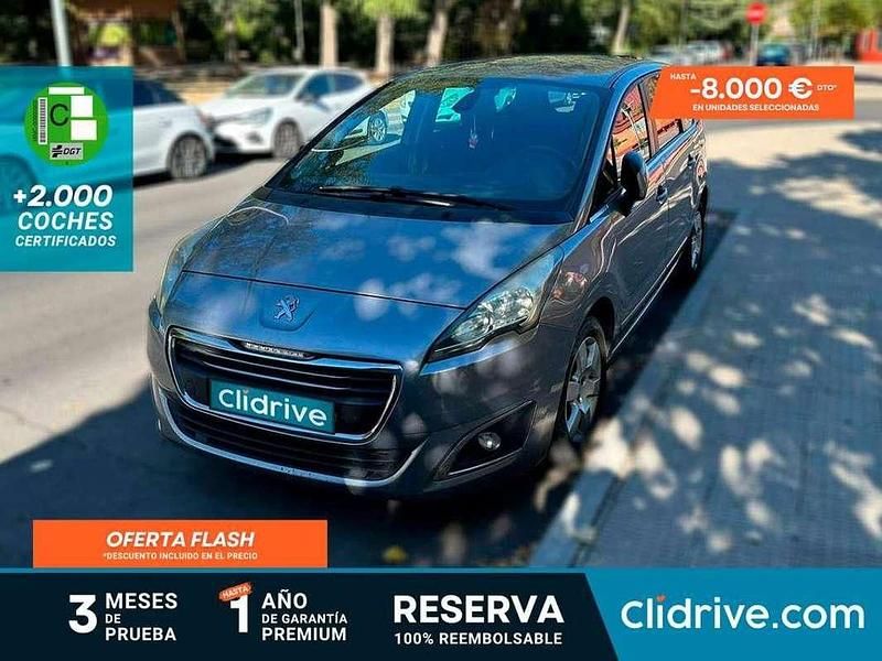 Gris Usado 2015 Peugeot 5008 Style Monovolumen | 6390 € (Precio justo) - Imagen 1/3