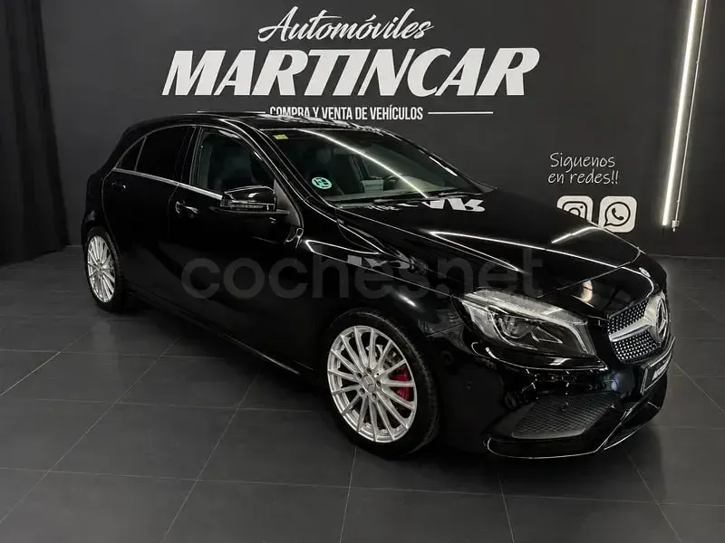 Usado Mercedes A200 AMG line 136 CV (100 kW) 2016 Negro Berlina