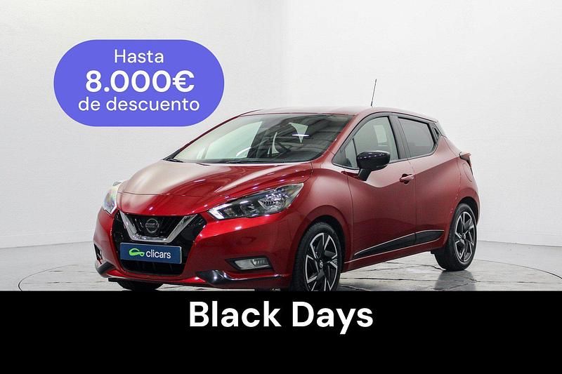 Rojo Usado 2023 Nissan Micra Acenta Utilitario | 13.490 € (Precio justo) - Imagen 1/4