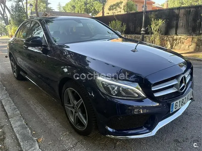 Usado Mercedes C220 170 CV (125 kW) 2018 Azul Berlina