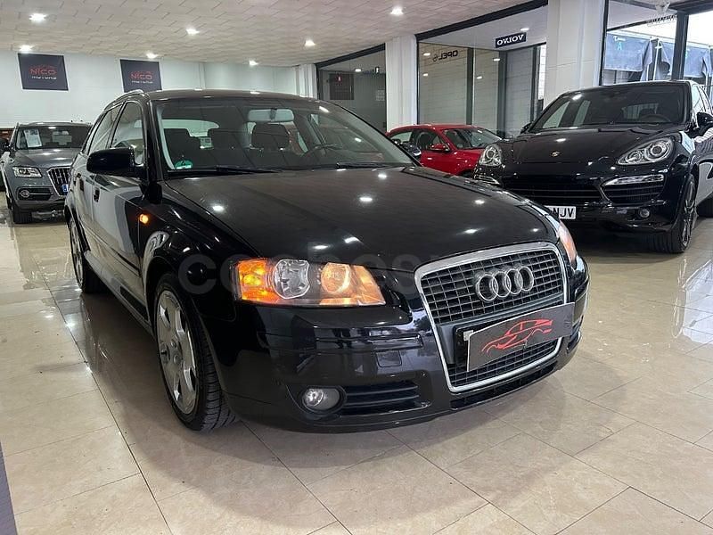 Usado Audi A3 Ambition 140 CV (102 kW) 2007 Negro Utilitario